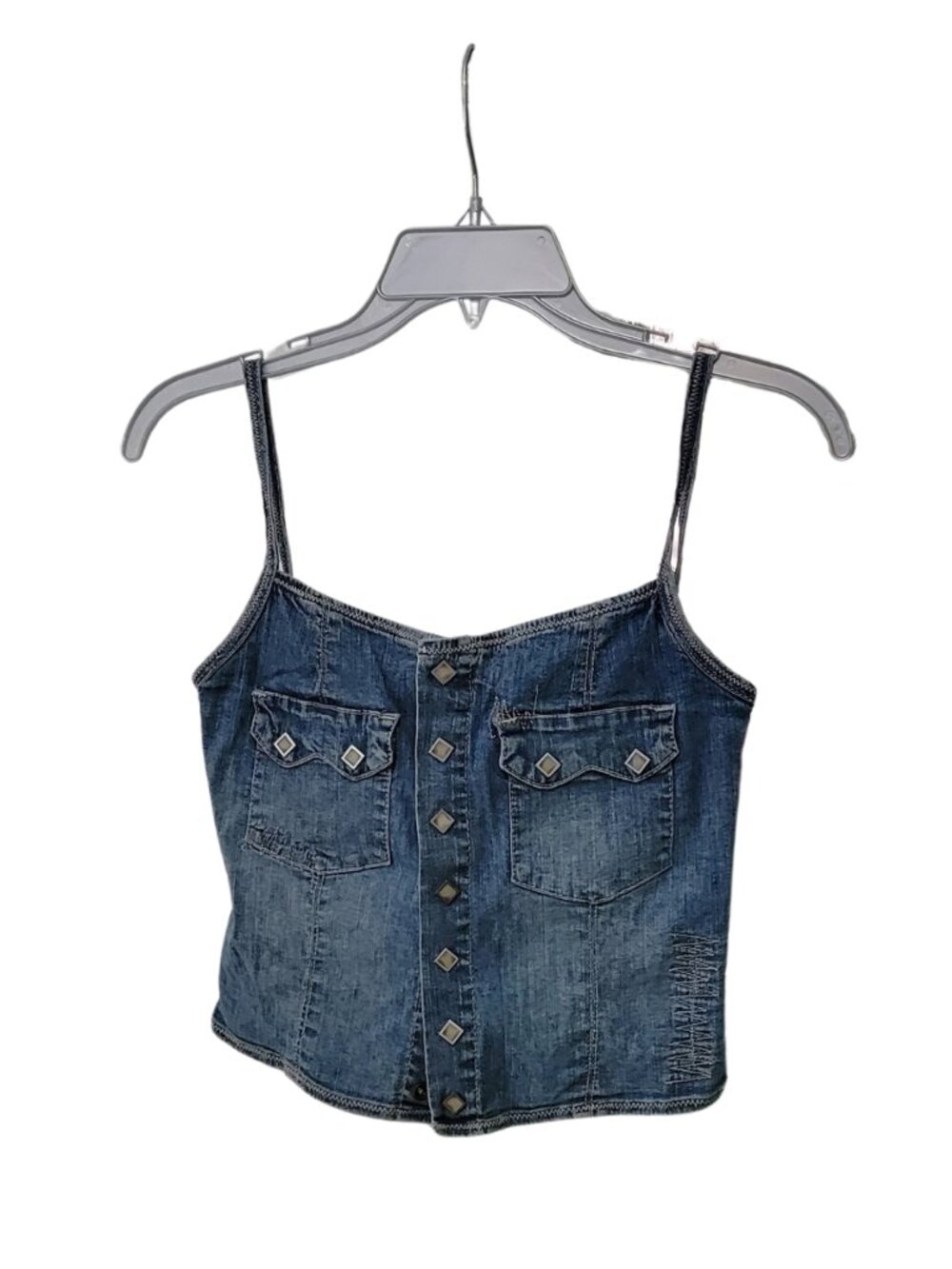Vintage western-style denim corset camisole top | Medium